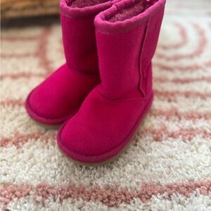 The Children's Place Pink Textile Upper Boots